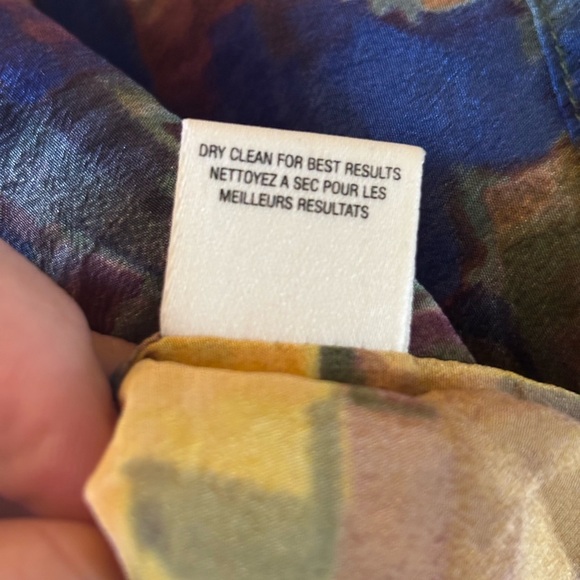 Anthropologie Maeve abstract painterly silk dress - Picture 4 of 7